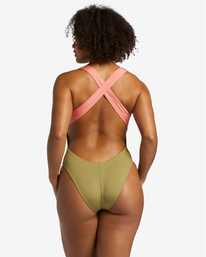 8 A/Div UPF 50 One-Piece Swimsuit Green ABJX100217 Billabong