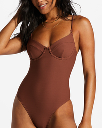 4 Tanlines One-Piece Swimsuit Brown ABJX100221 Billabong