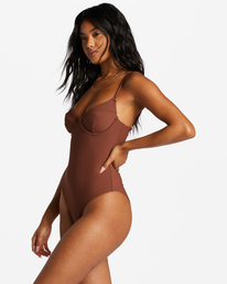 2 Tanlines One-Piece Swimsuit Brown ABJX100221 Billabong
