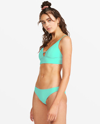 5 Sol Searcher V-Neck Cami Bikini Top Green ABJX300131 Billabong