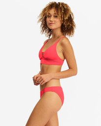 1 Sol Searcher V-Neck Cami Bikini Top Red ABJX300131 Billabong