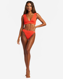 5 Summer High Plunge Bikini Top Red ABJX300204 Billabong