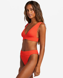 2 Summer High Plunge Bikini Top Red ABJX300204 Billabong