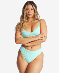 billabong, Summer High V-Neck Bralette Bikini Top, MINT KISS (gdy0) SUMMER HIGH BRALETTE ABJX300206