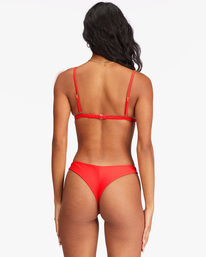 2 Tanlines Ceci Triangle Bikini Top Red ABJX300291 Billabong