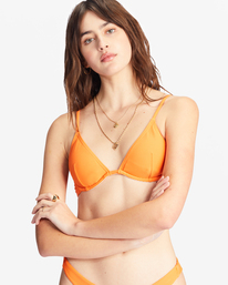 4 Tanlines Reese Underwire Bikini Top Orange ABJX300293 Billabong