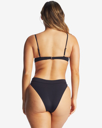 4 Sol Searcher Square Bralette Bikini Top Black ABJX300411 Billabong