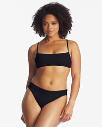 5 Sol Searcher Square Bralette Bikini Top Black ABJX300411 Billabong