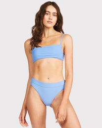 5 Sol Searcher Square Bralette Bikini Top Grey ABJX300411 Billabong