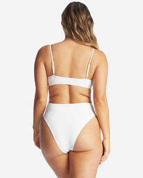 4 Tanlines Avery Mini Scoop-Neck Bikini Top White ABJX300444 Billabong