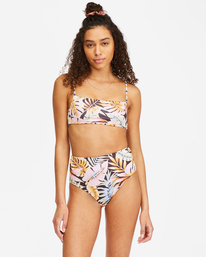2 Postcards From Paradise Reversible Bralette Bikini Top Multicolor ABJX300461 Billabong