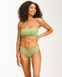 0 Sol Searcher Bandeau Bikini Top Green ABJX300481 Billabong