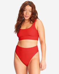 4 Tanlines Longer Tank Bikini Top Red ABJX300586 Billabong
