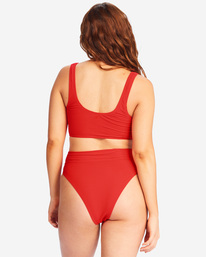 5 Tanlines Longer Tank Bikini Top Red ABJX300586 Billabong