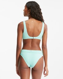 6 Summer High Square Bralette Underwire Bikini Top Green ABJX300591 Billabong