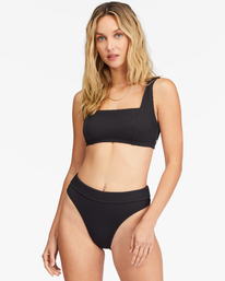 billabong, Summer High Square Bralette Underwire Bikini Top, BLACK (kvj0) SUMMER HIGH SQUARE BRALETTE ABJX300591
