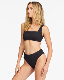 1 Summer High Square Bralette Underwire Bikini Top Black ABJX300591 Billabong