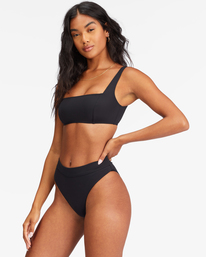1 Sol Searcher Seamed Tank Bralette Bikini Top Black ABJX300594 Billabong