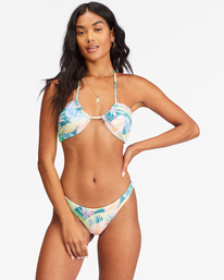 4 Rides And Tides Bandeau Reversible Bikini Top Multicolor ABJX300608 Billabong