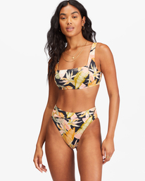 billabong, Wave Tribe Square Bralette Bikini Top, JUNGLE NIGHT (kvd0) WAVE TRIBE SQUARE BRALETTE ABJX300612
