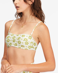 3 Daisy Chain Tube Bikini Top White ABJX300617 Billabong