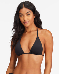 3 Sol Searcher Multi-Way Triangle Bikini Top Black ABJX300643 Billabong