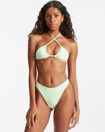 4 Sol Searcher Multi-Way Triangle Bikini Top Green ABJX300643 Billabong