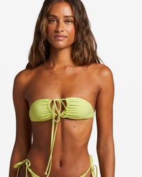 7 Sol Searcher Multi-Way Triangle Bikini Top Green ABJX300643 Billabong