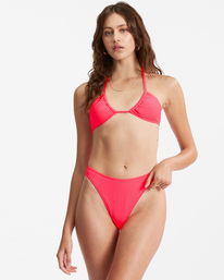 0 Sol Searcher Multi-Way Triangle Bikini Top Pink ABJX300643 Billabong