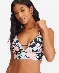 4 Feelin Tropical V-Neck Cami Reversible Bikini Top Multicolor ABJX300656 Billabong