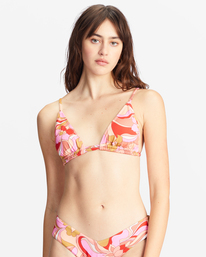 4 Pretty Groovy - Triangle Bikini Top for Women Multicolor ABJX300688 Billabong