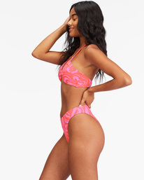 2 She's A Trip Ruched Bandeau Bikini Top Orange ABJX300692 Billabong