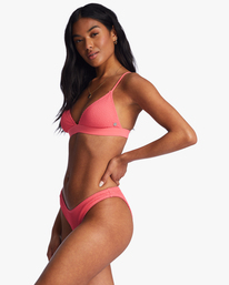 1 Summer High - Fixed Triangle Bikini Top for Women Pink ABJX300729 Billabong