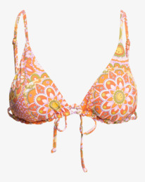 6 Billabong x Smiley Good Times Tri - Parte de cima de biquíni triangular reversível para Mulher Multicolor ABJX300753 Billabong
