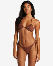 3 Tanlines Multi Triangle Bikini Top Brown ABJX300762 Billabong