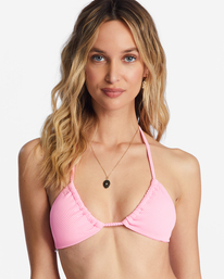 3 Tanlines Multi Triangle Bikini Top Pink ABJX300762 Billabong