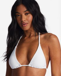 4 Tanlines Multi Triangle Bikini Top White ABJX300762 Billabong