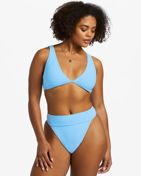 4 Tanlines Ava Tank Bikini Top Blue ABJX300765 Billabong