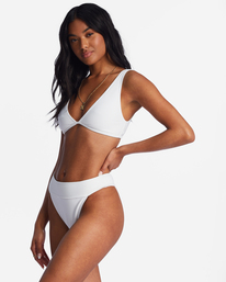 1 Tanlines Ava - Top de bikini deportivo para Mujer Blanco ABJX300765 Billabong