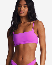 3 Sol Searcher Zoe Crop Bikini Top Purple ABJX300767 Billabong