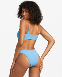 2 Tanlines Zoe Crop Bikini Top Blue ABJX300768 Billabong
