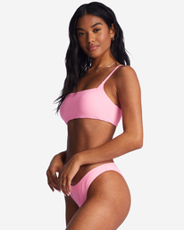 1 Tanlines Zoe Crop Bikini Top Pink ABJX300768 Billabong