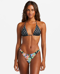 7 Dont Trip Reversible Triangle Bikini Top Black ABJX300799 Billabong