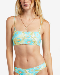 3 Summer Sky Zoe Crop Bikini Top Multicolor ABJX300804 Billabong