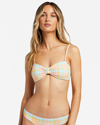 4 Check Please - Bandeau Bikini Top for Women Multicolor ABJX300826 Billabong