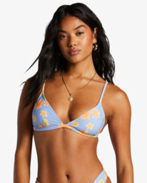 3 Lazy Days Tanlines Ceci Triangle Bikini Top Purple ABJX300852 Billabong