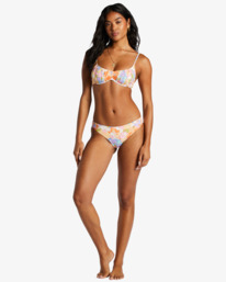 5 Paradise Cove Ruched Bralette Bikini Top Multicolor ABJX300855 Billabong