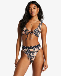 billabong, Hide Away Hippie Ruch Reversible Bikini Top, BLACK PEBBLE (bpb) HIDE AWAY HIPPIE REV RUCH TANK ABJX300858