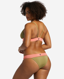 6 A/Div Banded Triangle UPF 50 Bikini Top Green ABJX300867 Billabong
