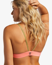 4 A/Div Banded Triangle UPF 50 Bikini Top Green ABJX300867 Billabong